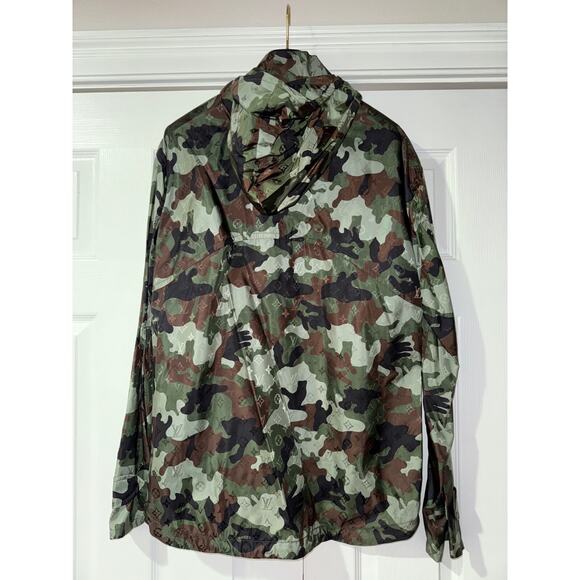 Louis Vuitton Virgil Abloh Monogram Camo Green Logo Anorak Windbreaker Jacket 48 - Picture 10 of 16
